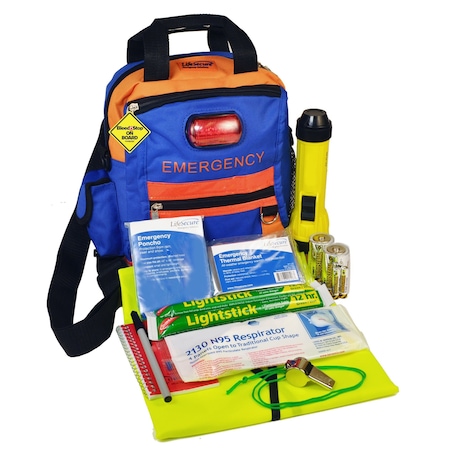 Lifesecure SchoolGuard Teacher & Staff School Emergency Kit w/BleedStop Compact 200 Bleeding Control Kit 81025